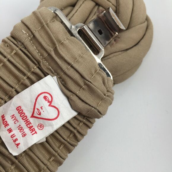 Vintage 1980s Goodheart Knot Scrunch Upper Waist Belt One Size Beige Cream M S